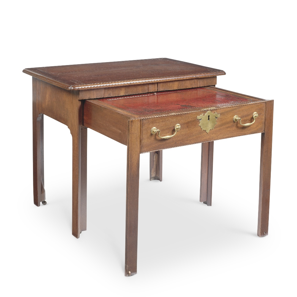 A GEORGE III MAHOGANY WRITING TABLE - Image 2 of 2