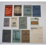 A collection of Brennabor car sales brochures, handbooks and ephemera, (Qty)