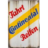 A Continental enamel advertising sign,