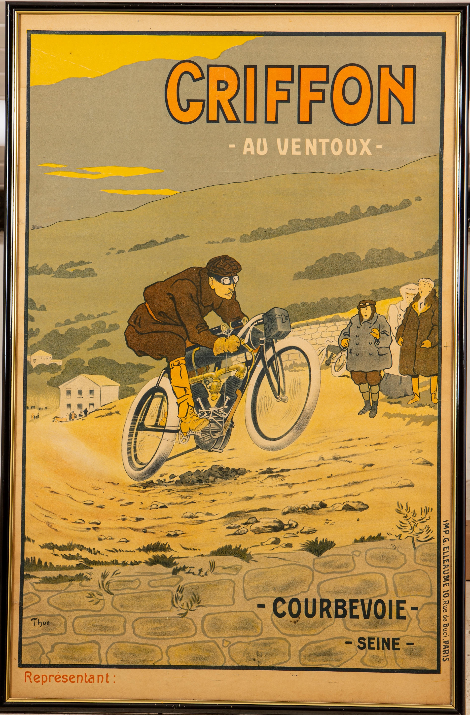 A Griffon au Ventoux poster after Walter Thor (1870-1929), circa 1905,