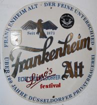 A Frankenheimer Alt enamel sign,
