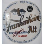 A Frankenheimer Alt enamel sign,