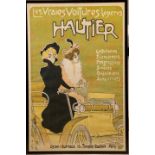 A Voiture Hautier poster after Misti (Ferdinand Mifliez 1865-1923), circa 1900,