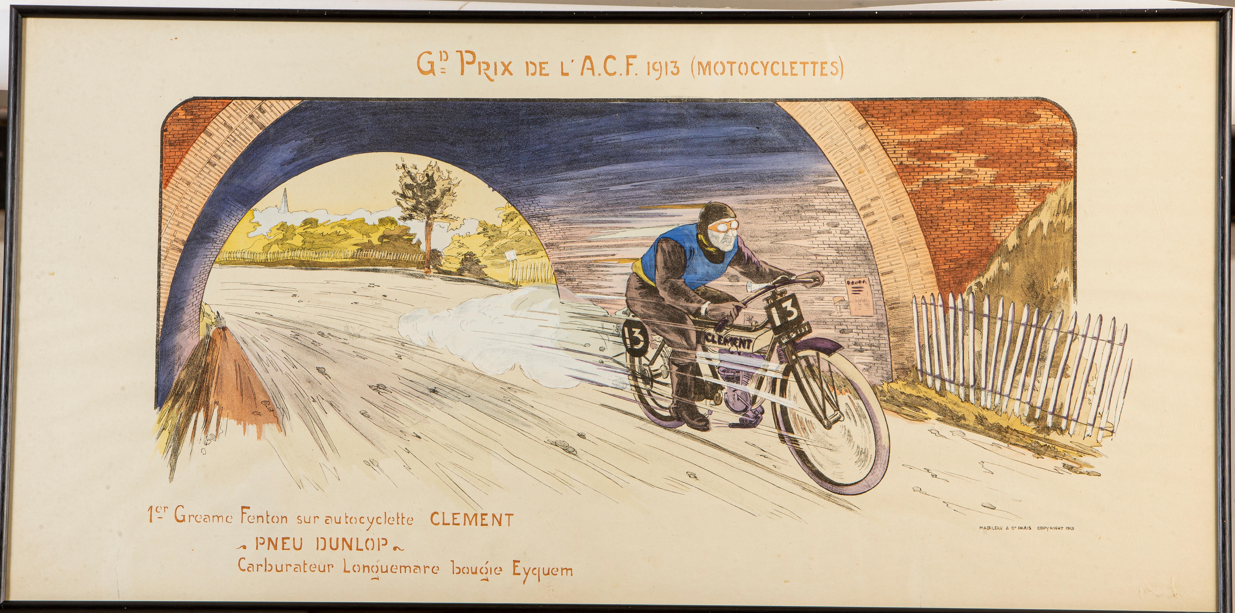 'Grand Prix de L'ACF 1913 (Motocyclettes)' print,