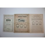 A rare Continental Pneumatic 'Model 94' tyre sales leaflet, 1894, (3)