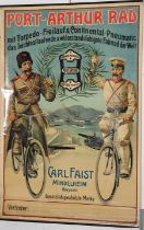 A Port-Arthur Rad bicycle advertising poster, German, circa 1905, (9)
