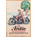 Two motorcycle posters, (2)