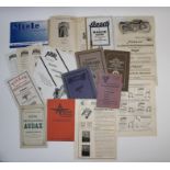 Assorted booklets and ephemera, (Qty)