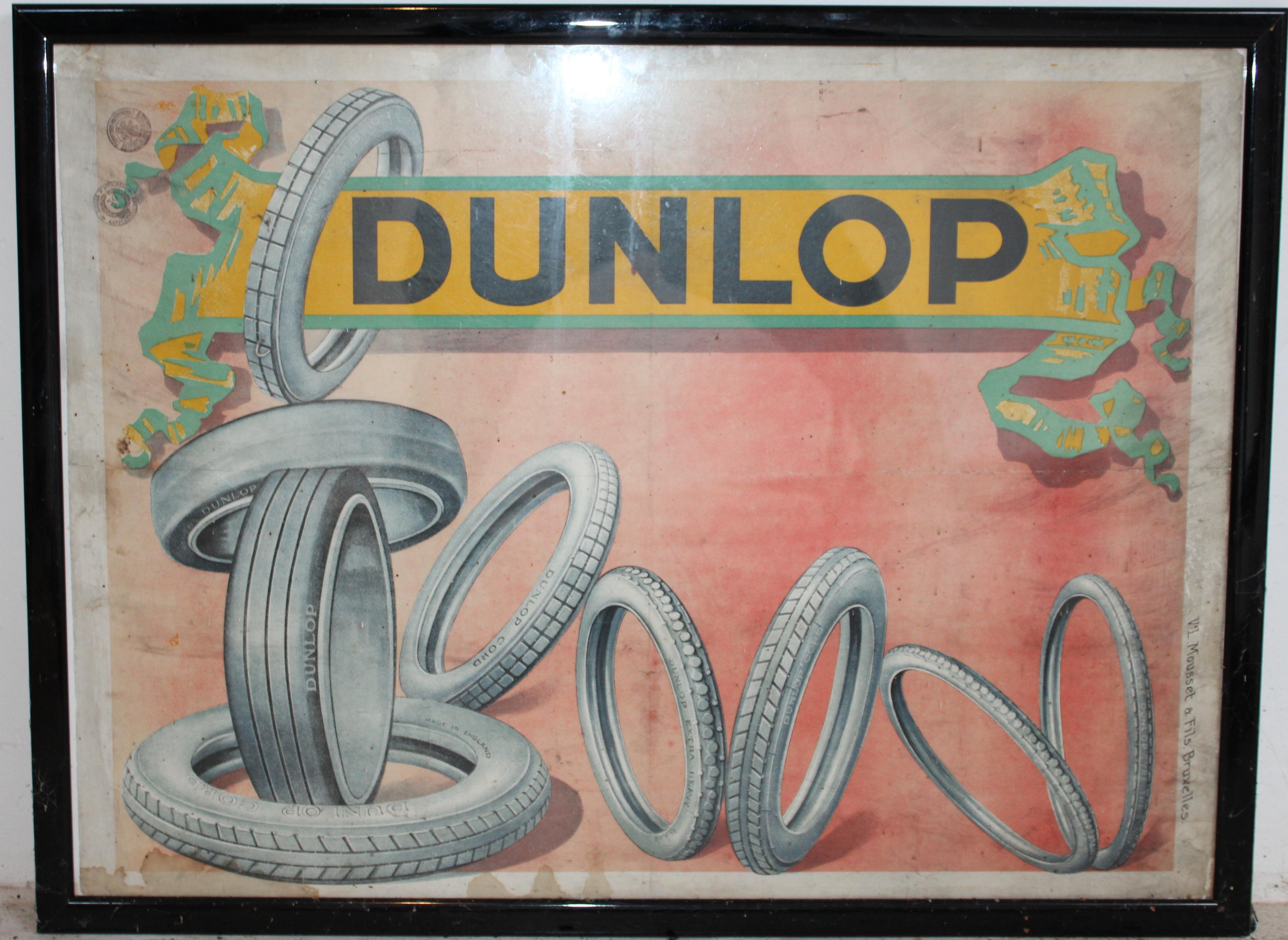 A Dunlop poster, Belgian,