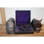 Two Bosch magnetos and a magneto repair kit, (Qty)