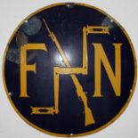 An Fabrique Nationale enamel sign,