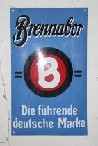 A Brennabor enamel sign, (4)