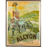 An Alcyon motorcycle poster after F. Capelli,