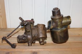 A Stromberg OA-1 bronze carburettor, (2)