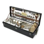 A 6 person picnic set, by Asprey, London circa 1922 92 x 33 cm