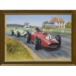 Grand Prix de France - 1959 Michael TURNER (born 1934) 50 x 70cm