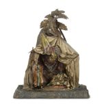 Anton Chotka (Austrian, 1881-1955): A good early 20th century cold painted bronze figural table ...