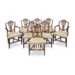 A set of eight George III mahogany dining chairs Circa 1785 (8)