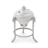 ROYAL INTEREST: an Edwardian silver table lighter London 1901