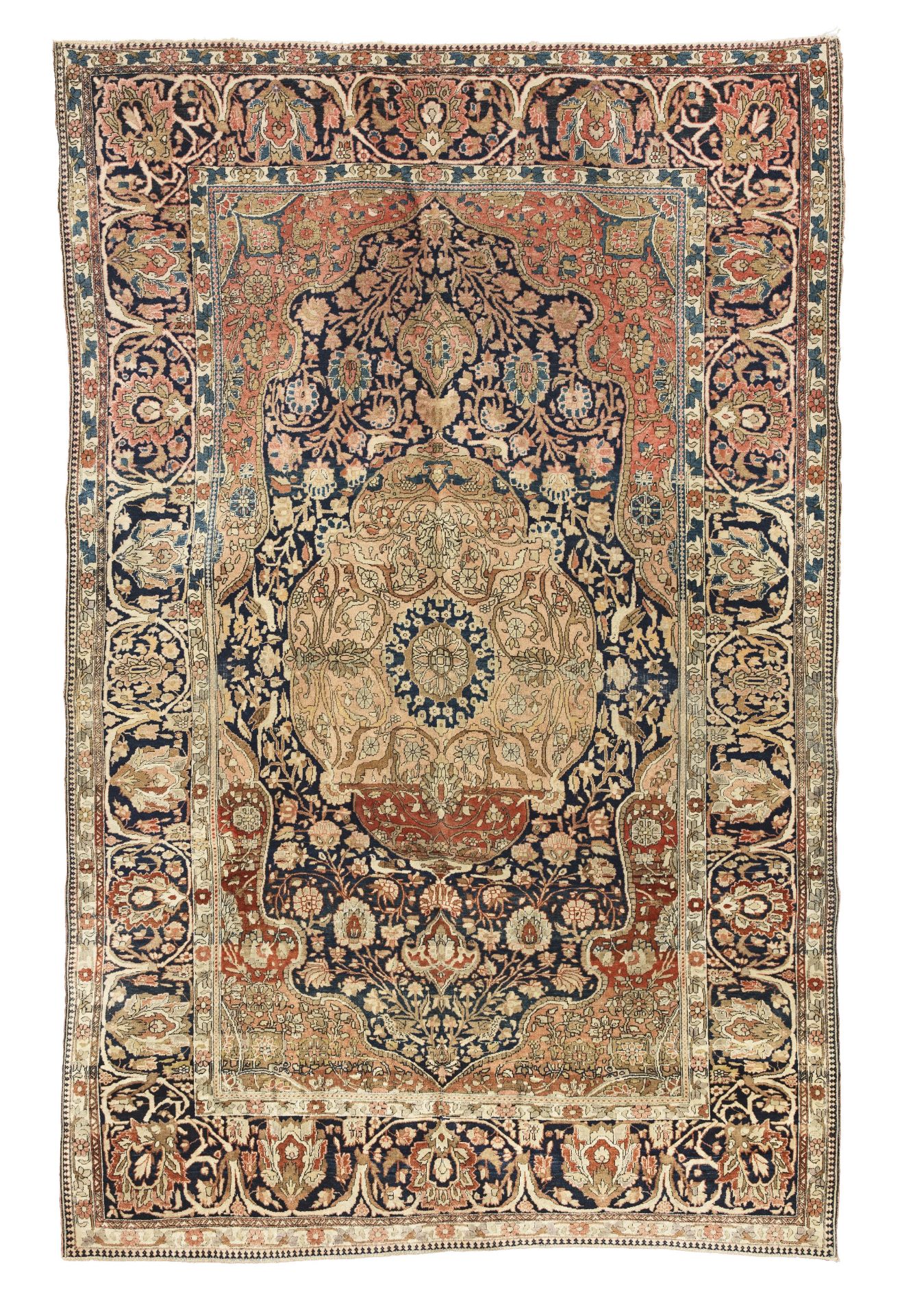 A Mohtasham Kashan carpet Central Persia, 200.5cm x 137.5cm