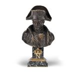 Emile Pinedo (French, 1885-1910): A patinated bronze bust of Napoleon