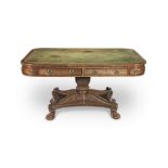 A George IV mahogany partners' library table Circa 1825