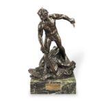 Gustav Hugo-Klingseisen (German, early 20th century): A patinated bronze figure of Camulog&#232;...
