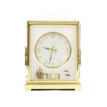 A Jaeger Le Coultre 'Marina' Atmos clock circa 1965, the dial signed Jaeger Le Coultre, Atmos, t...