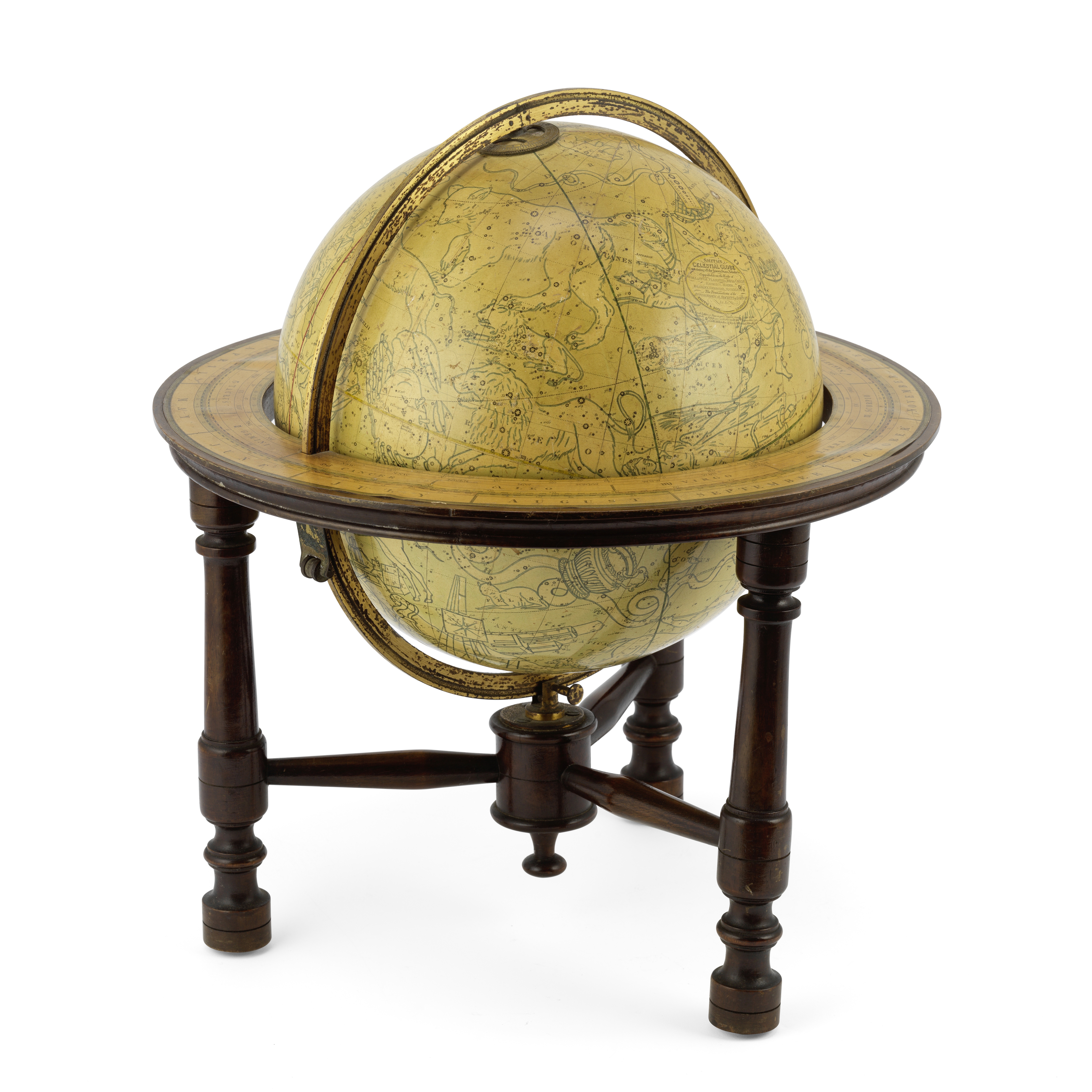 A Smith's 12-inch Celestial Table Globe, English, Mid-19th Century,