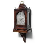 An 18th century mahogany bracket clock with pull repeat and calendar function signed for Crane, ...
