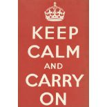 ANONYMOUS 'KEEP CALM and CARRY ON'