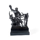 A mid 19th century patinated copper alloy group of The Laoco&#246;n after the antique, French or...