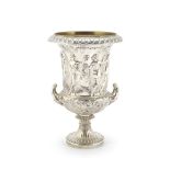 A German electroplated two-handled urn planter W&#252;rttembergische Metallwarenfabrik, Geisling...