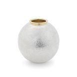 A contemporary silver and parcel-gilt spherical vase Brian Williamson, London 2009