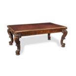 A George IV mahogany partners' library table attributed to Gillows Circa 1830