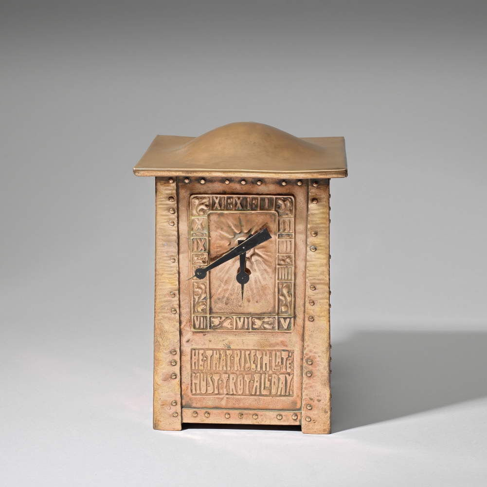 Arts and Crafts Mantel clock, circa 1905