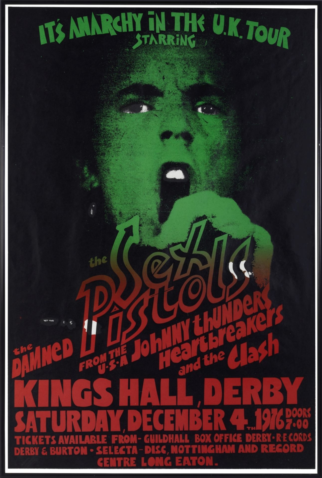 The Sex Pistols 'Anarchy in the UK' tour poster, 1972