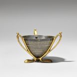 Attributed to Dr Christopher Dresser: Possibly made by Elkington & Co Three-handled bowl, circa ...