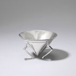 Dr Christopher Dresser: Made by Elkington & Co Conical sugar bowl, circa 1885
