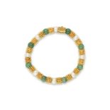 BRACELET PERLES DE CULTURE ET AVENTURINE