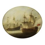 CERCLE DE BONAVENTURA PEETERS LE VIEUX (ANVERS 1614-1652 HOBOKEN) Bateaux sur une mer calme