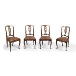 Suite de quatre chaises