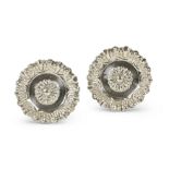 Paire de coupelles en argent repouss&#233; 800&#176;/&#176;&#176;