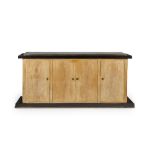 JEANNE LAURENT Important buffetcirca 1970Placage de sycomore et bois teint&#233;, finitions en m...