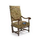 Fauteuil &#224; haut dossier, &#233;poque Louis XIV