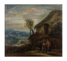 CERCLE DE THEOBALD MICHAU (TOURNAI 1676-1765 ANVERS) Paysage champ&#234;tre anim&#233; de figure...
