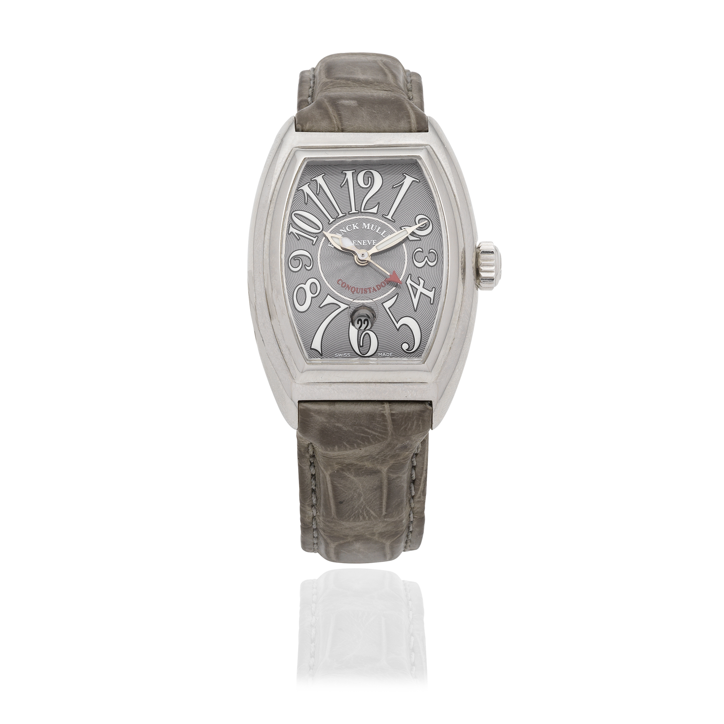 Franck Muller. A lady's stainless steel automatic calendar wristwatch Conquistador, Ref: 8005 L...