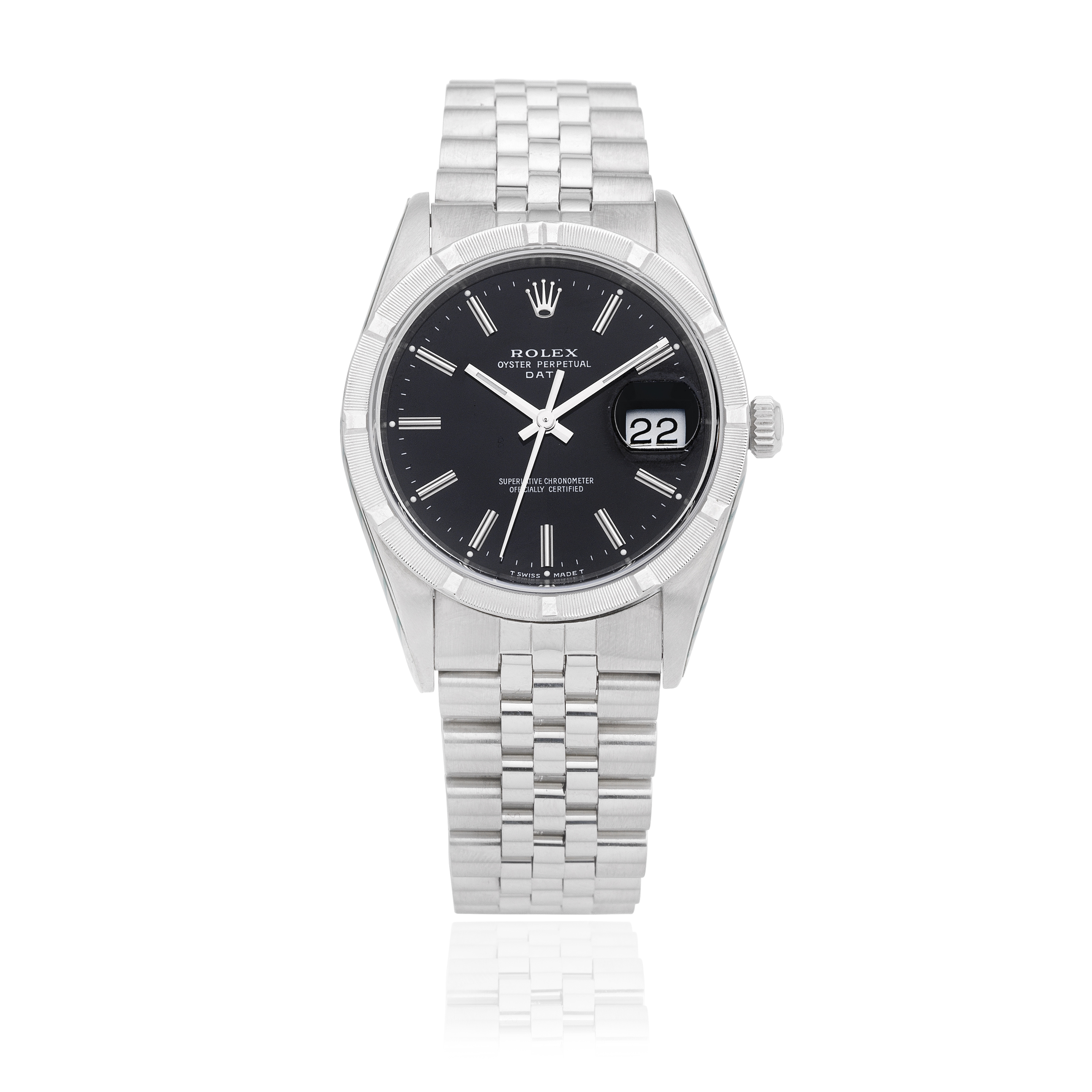Rolex. A stainless steel automatic calendar bracelet watch Oyster Perpetual Date, Ref: 15210, C...