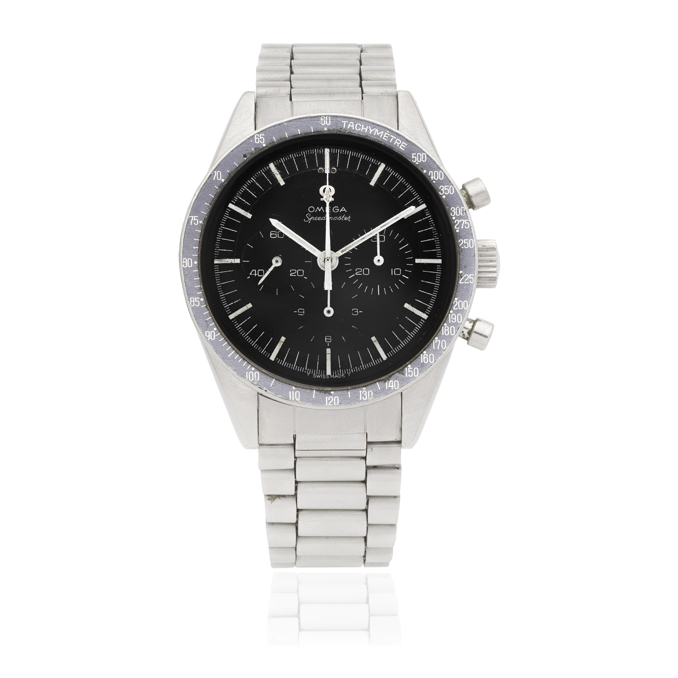 Omega. A stainless steel manual wind chronograph bracelet watch Speedmaster 'Ed White', Ref: 10...