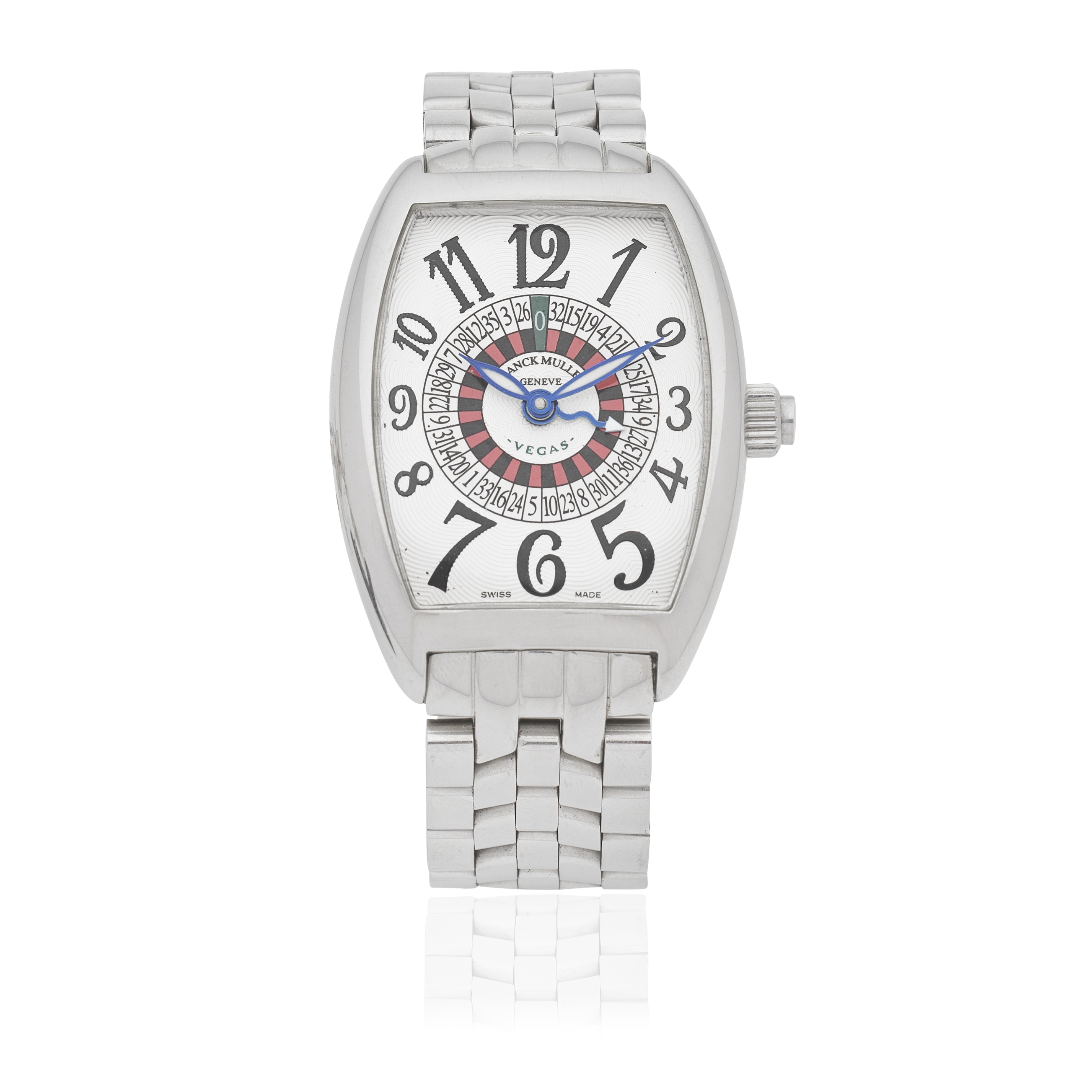 Franck Muller. A stainless steel automatic roulette bracelet watch Vegas, Ref: 5850, Circa 2000